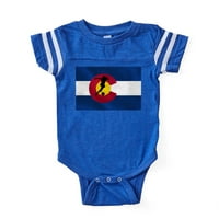 Cafepress - Colorado Soccer Zastava - Slatka novorođenčad bebi fudbal bodi