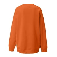 Bluza za žene - uzorak s dugim rukavima Ispis Crew Crew Slatka ženska odjeća na prodaju jesen i zimski