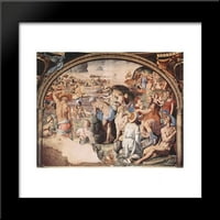 Izraelci koji prelaze Crveno more uramljene umjetnosti Agnolo Bronzino