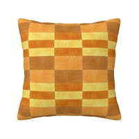 Navlake za jastuke, narandžasti pravokutnik drvena zrna zrna zrno zrna kauč ukrasni pleteni jastuk,