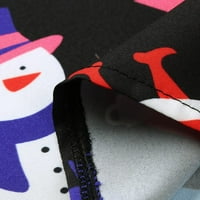 Outfmvch pada odjeće za muškarce Jesenski zimski povremeni božićni tisirani top bluzi košulje ženske