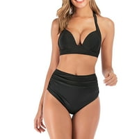 Puntoco Womens Swimsuits Clearence, Novi Split kupaći kostim Casual Baikini Bikini Black