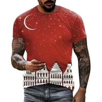 Muški modni vrhovi Casual Božićni sportovi FFITNESS na otvorenom 3D digitalni tisak majica kratka rukava