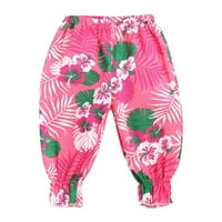 Duks entyinea za male dječake i djevojke velike strukske pantalone za pantalone na svjetlu vruće ružičaste