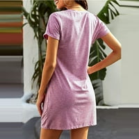 Miayilima mini haljine za žene kratka vezati čvrsto slobodno vrijeme ženska haljina konota modna boja