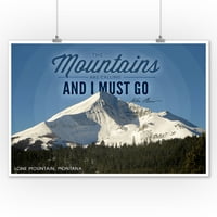 John Muir - planine zovu - Lone Mountain, Montana - Krug - fotografija