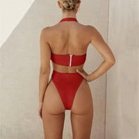 Ženska bikini ljubičasta ženska plus veličina jednodijelni kupaći kupaći kupaći kupaći kostim sa trbušnim