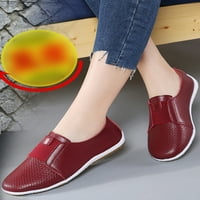 Lacyhop Ženska obuća za njegu Elastična cipela za cipele na stambenima Radni PU Ležerne prilivne natike