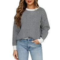 Durtebeua džemperi za žene plus veličine Ugodni pleteni džemper casual labavo pulover skakač