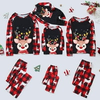 Roditelj-dijete topli božićni set tiskani kućni trošak pidžama dvodijelni tata set hot6s4486424