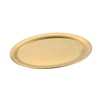 Chaolei od nehrđajućeg čelika ovalna ploča na pari na pari, pozlaćeni tanjur roštilj mesna ploča ravna