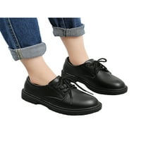 WAZSHOP Boys Haljine cipele čipke Up Up udruge Oxfords Udobne cipele Lagana škola kože Dječak cipela
