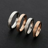 Prsten od nehrđajućeg čelika Personalizirani Pjenušava prstenova nakit poklon prekrivač za vjenčanje za svadbenu zabavu svakodnevno radno ruže zlato