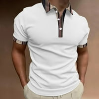Muška polo majica Ljeto Novo Ležerno Muška majica kratkih rukava od pune boje TRI Gumb Muška majica