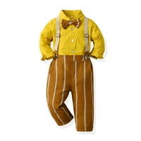 Dječačka odjeća Toddler dječaci dugih rukava Tors Striped otisci hlače dječji dječji odjeća