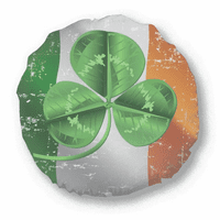 Irska djetelina Nacionalna zastava Zeleni okrugli bacanje Jastuk za uređenje kućnog uređenja Jastuk