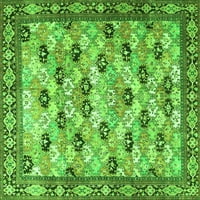 Ahgly Company Zatvoreni kvadrat Perzijski zeleni tradicionalni prostirci, 4 'Trg