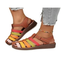 Daeful Dame Gladijator Sandal zatvorene sandale za prste na plaži Ležerne cipele za šetnju od prappnog