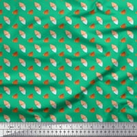 Soimoi Zelena pol georgette tkanina Tumble Stone apstraktno tiskano zanatsko tkanina od dvorišta široko