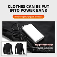 Spastyle Električna odjeća za grijanje sa 10000mAh baterije, žene Muškarci USB električno grijanje odijelo