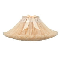 Sunitor ženska elastična šifon PetticOt Puffy Tutu Tulle suknja Princess Ballet Dance Pettiskirts Nacrtwirt
