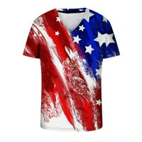 Suncoda 4. srpnja Košulje za muške grafičke majice kratkih rukava Workout American Flag košulja Ljetni