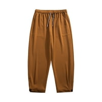Leey-World Hlače za muškarce Muške labave ravne pamučne hlače Ljetne casual pantalone Muške hlače za muške pantalone
