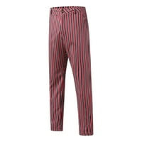 Zuwimk Muške hlače opušteno fit, muške teretne hlače Ležerne prilike za crtež Jogger Sportske pantalone na otvorenom crveno, 3xl