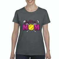 - Ženska majica kratki rukav - softball mama