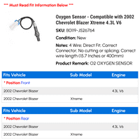 Senzor kisika - kompatibilan sa Chevy Blazer XTREME 4.3L V6