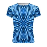 Buigttklop Nema granica Muška majica Cleance Plus Veličina Ljetnje dekolte majica 3D uzorak tiskanje
