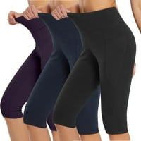 Patlollav trendi hlače za ljetne žene dužine koljena gamaše joga vježba vježbi Capris