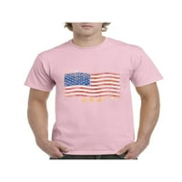- Muška majica kratki rukav - Američki zastava SAD-a u zlatu