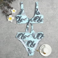 Kupaći kostimi Rovga za žene ženski prned bikini push-up podstavljeni kupaći kostimi za plažu jednodijelno