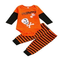 Toddler Baby Boy Girl Moj 1. Halloween Outfit s dugim rukavima, Rodper Striped Hlače Jesen odjeća Set