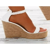 WAZSHOP WEMENS Wedge Sandale sa sandale za gležnjeve Pumpe cipele plaža Espadrilles Sandal casual platforme