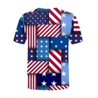 Ayolanni Američka zastava Ženska majica Ženska moda tiskane Ležerne prilike za ispis kraljevske majice