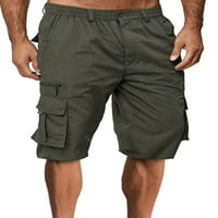 Muški rad Čvrsti teretni kratke hlače Multi džep Sigurnosne kratke hlače Ljetna borba od polovine radne odjeće