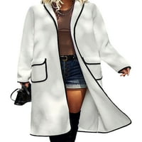 Avamo ženske kaput kardiganska odjeća isključite kaput za ovratnik na otvorenom topla jakna duga obična