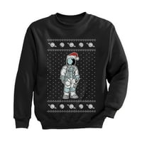 TStars dječaci ružni božićni džemper astronaut santa svemirski dječji božićni poklon smiješne humore