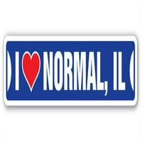 Ljubav Normal Illinois Street potpisao sa ulicama Il City Država američka cestovna cesta Décor Poklon