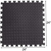 Progymnastika 3 4 debeli FT FT podovi za puzzle vežbanje visoke kvalitete Eva pjene blokirajuće pločice, komad, sq ft crna