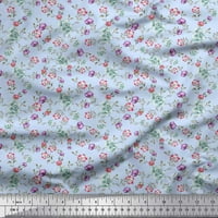 Soimoi Japan Crepe Satin Tkaninski listovi i cvjetna noćna habanje trošenje tkanine široko