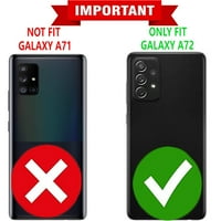 Samsung Galaxy A 5G futrola, [ne odgovara za Samsung Galaxy a Galaxy A52], Starhop Drop zaštitni prsten Kickstand Cover- crna