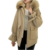 Žene Ležerne prilike pamučne jakne Žene Ležerne prilike Ležerne kapute s dugim rukavima Zimska jakna