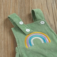 Novorođena dječja djevojka ljetna romanska novorođenčad Rainbow Print Suspender Bodysuit Maddlers Remen