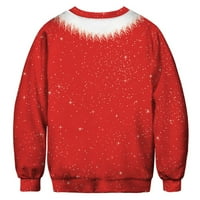 Strugten Christmas Casual okrugli džemper za ovratnik proljeće i jesen dugi rukav