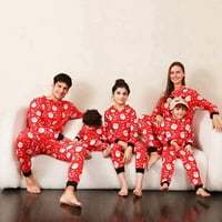 Božićna porodica Pajamas Podesi santa Claus tiskani džemci sa sjednikom sa sjenilama sa kućnim odjećima