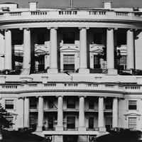 Bijela kuća Jug Portico prije i nakon dodavanja 'Truman balkona' 1948. - Istorija