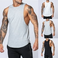 Mens Sport Vest Tank Top teretana mišićna majica bez rukava Bodybuilding Fitness Top